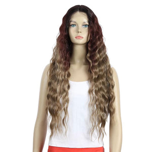 Loose wave synthetic lace front wig