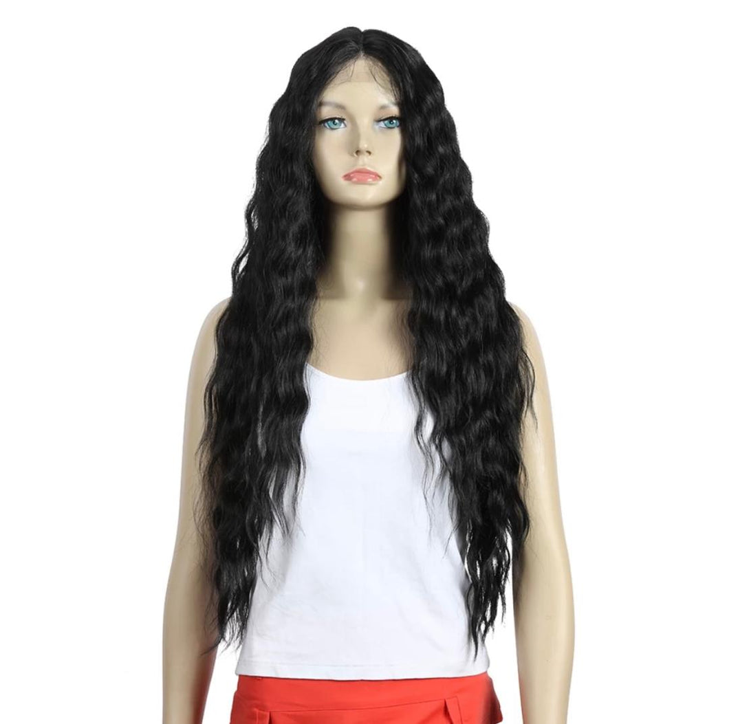 Loose wave synthetic lace front wig