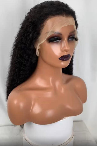 Tight curl Lace wig unit