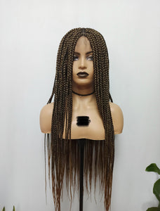 30 Inch full lace braided wig