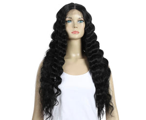 Body wave master mix synthetic lace front wig